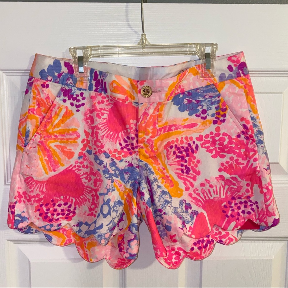 Lilly Pulitzer Buttercup Shorts Paradise Pin Bohemian Beach